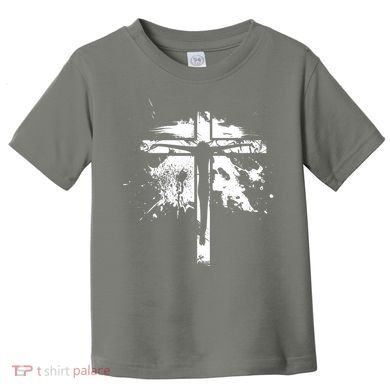 Distressed Jesus Cross Christianity Toddler T-Shirt