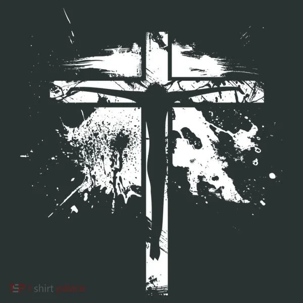 Distressed Jesus Cross Christianity Toddler T-Shirt