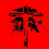 Distressed Jesus Cross Christianity Santa Hat thumb 1
