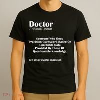Doctor Job Definition Medical School Graduation Gift T-Shirt thumb 3