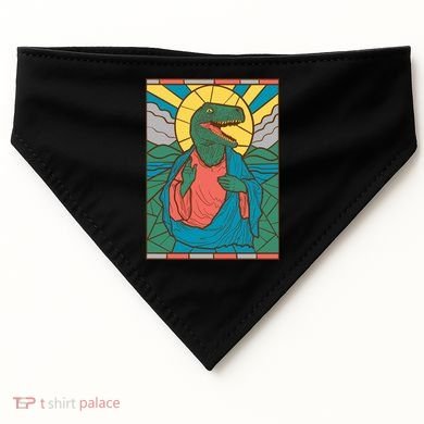 Dinosaur Jesus USA-Made Doggie Bandana