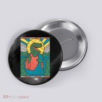 Dinosaur Jesus Button thumb 0