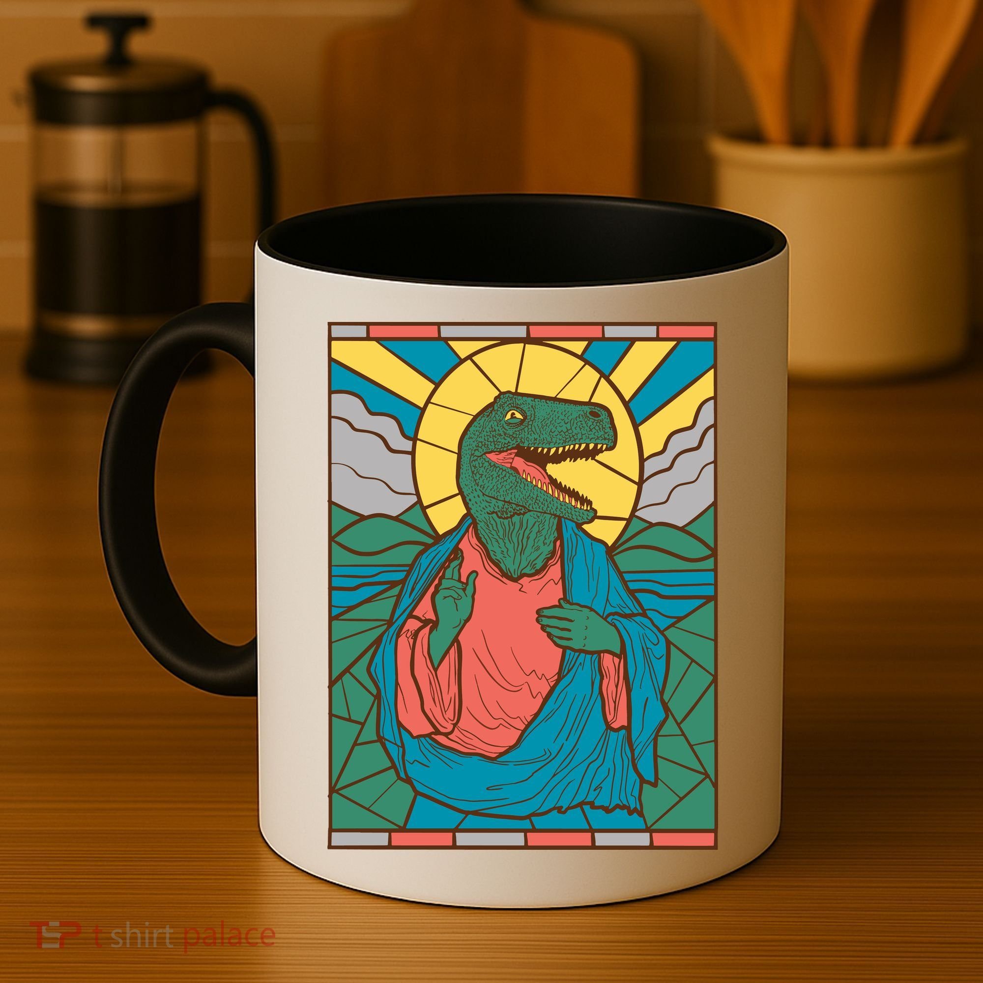 Dinosaur Jesus Coffee Mug