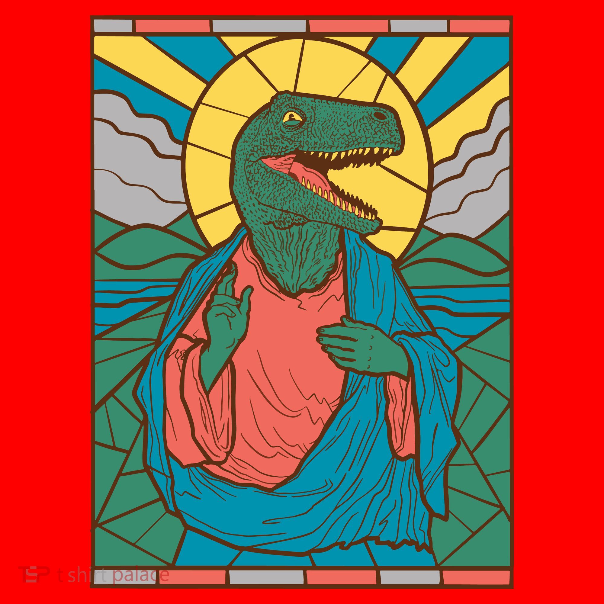 Dinosaur Jesus Santa Hat