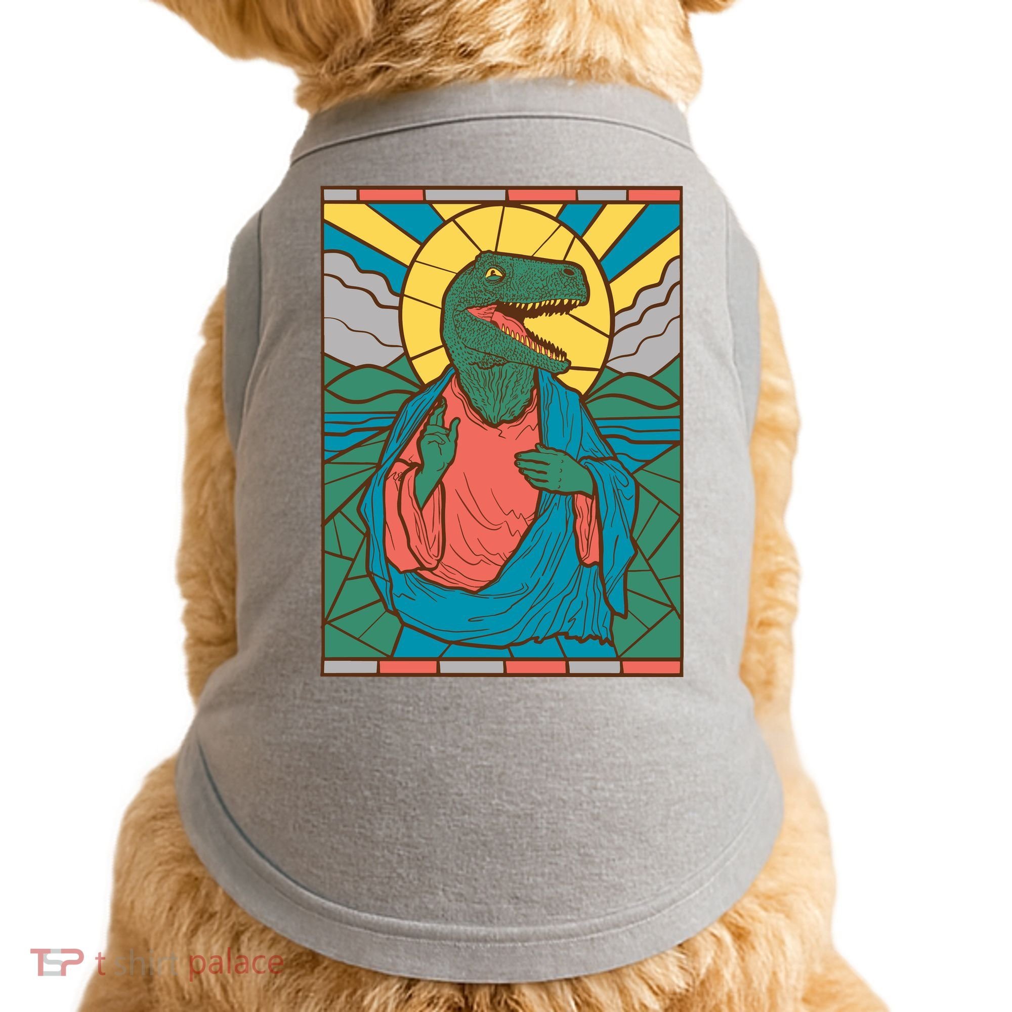 Dinosaur Jesus Doggie Tank