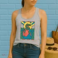 Dinosaur Jesus Women's Tank Top thumb 2
