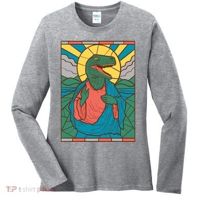 Dinosaur Jesus Women's Long Sleeve Shirt