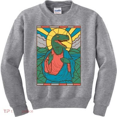 Dinosaur Jesus Kids Sweatshirt