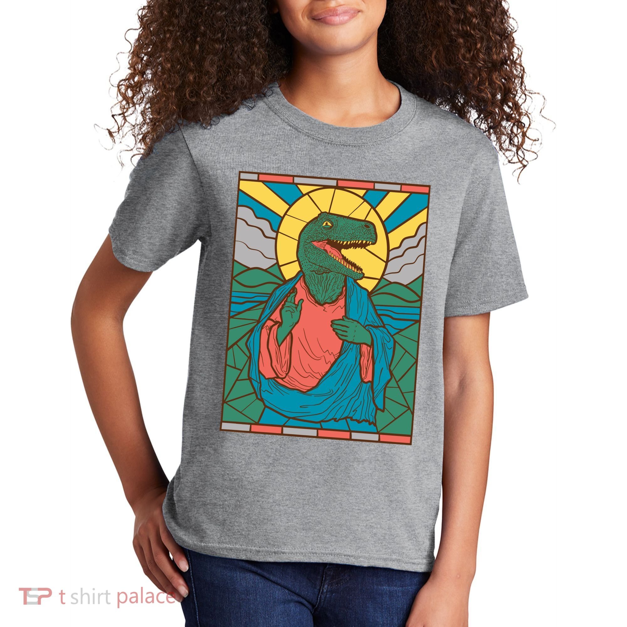 Dinosaur Jesus Kids T-Shirt