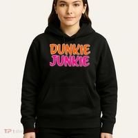 Dunkie Junkie Donut And Coffee Lover Hoodie thumb 5