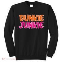Dunkie Junkie Donut And Coffee Lover Sweatshirt thumb 0