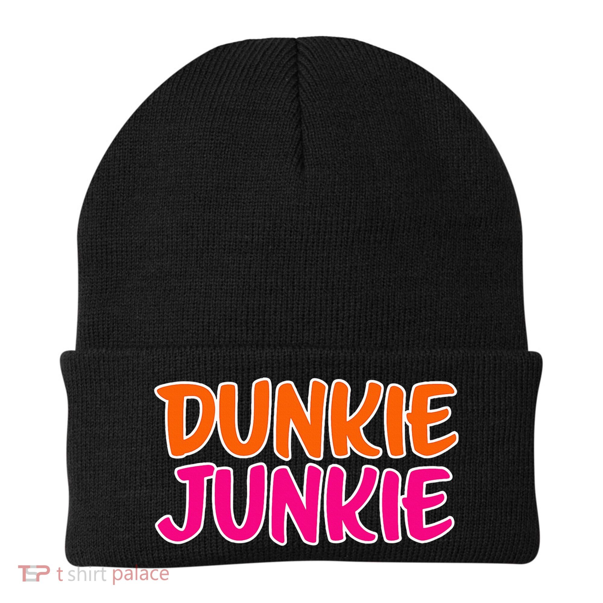 Dunkie Junkie Donut And Coffee Lover Beanie