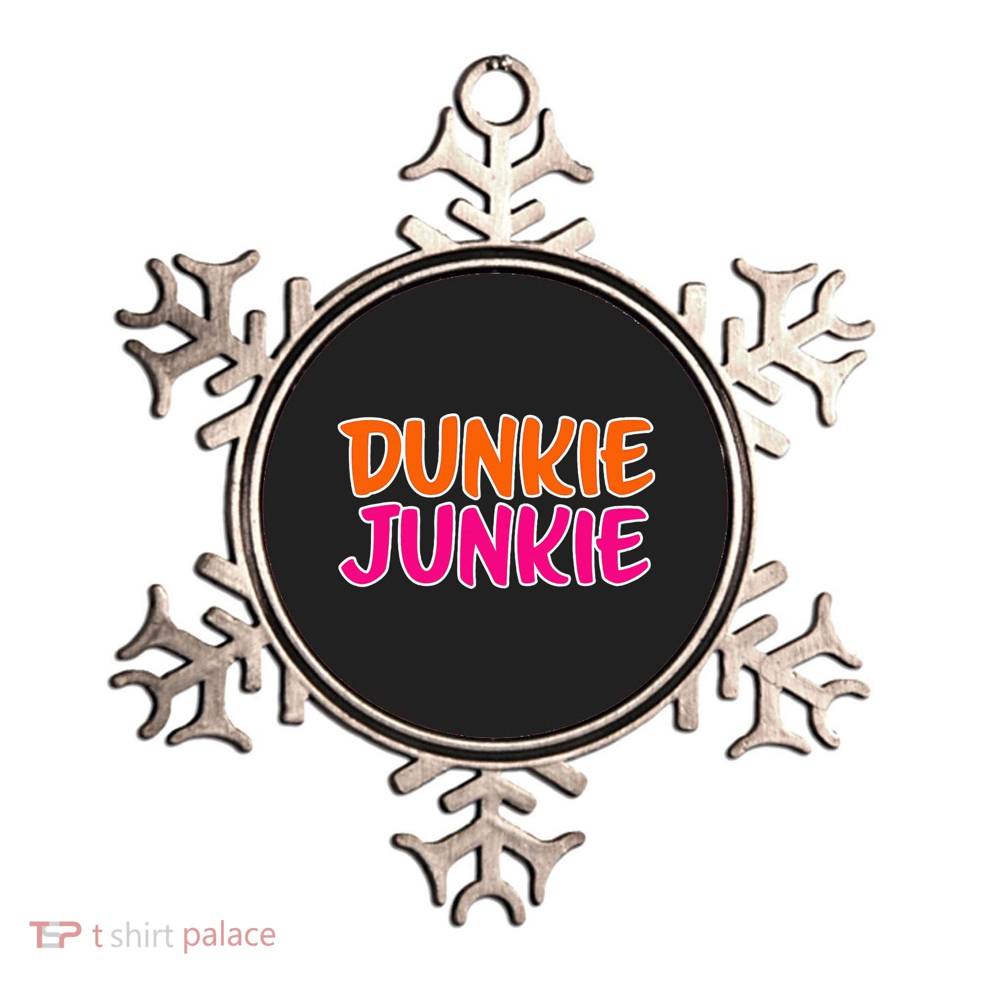 Dunkie Junkie Donut And Coffee Lover Ornament