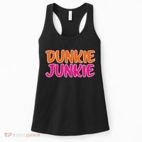 Dunkie Junkie Donut And Coffee Lover Women's Tank Top thumb 0