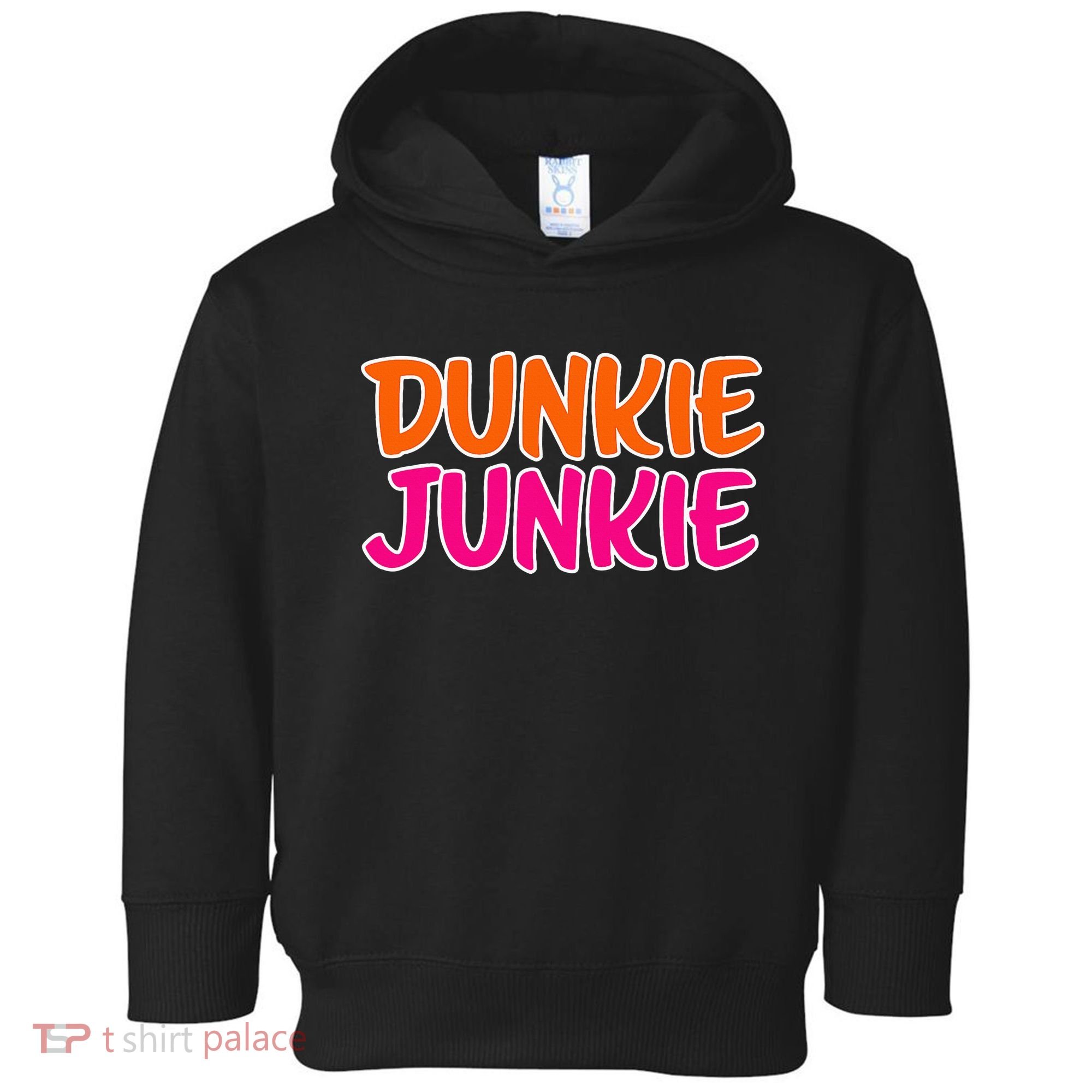 Dunkie Junkie Donut And Coffee Lover Toddler Hoodie