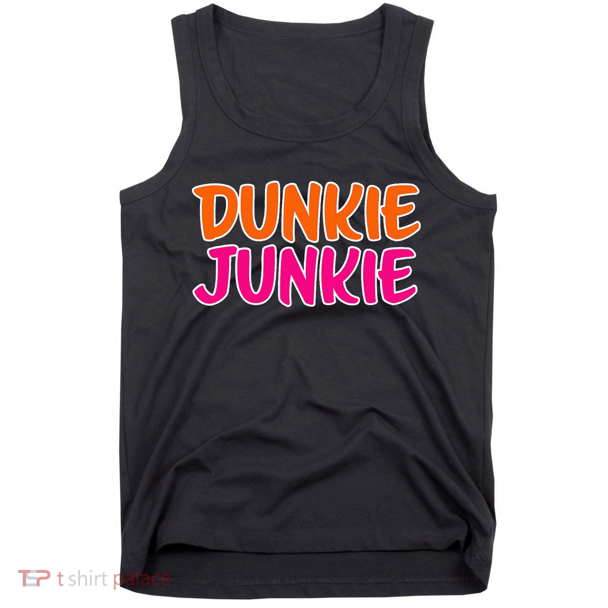 Dunkie Junkie Donut And Coffee Lover Tank Top