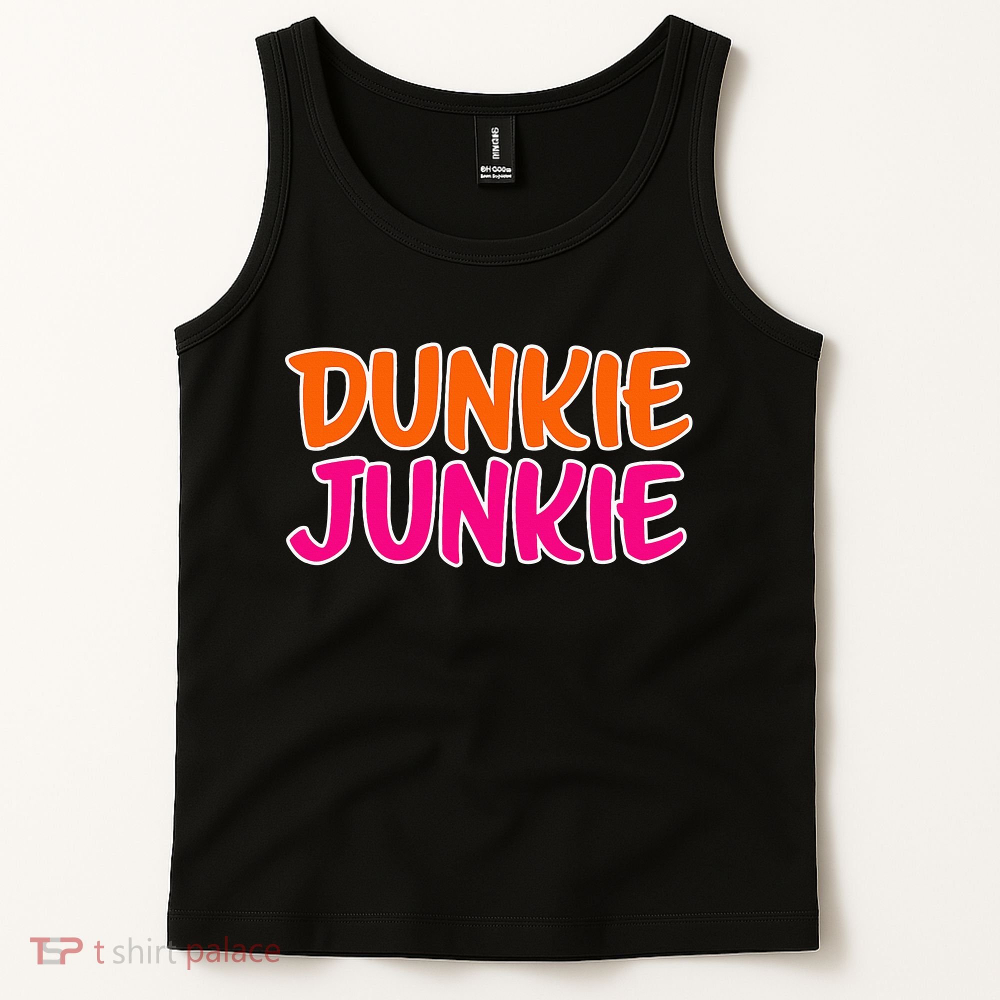 Dunkie Junkie Donut And Coffee Lover Tank Top