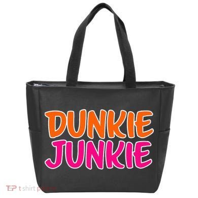 Dunkie Junkie Donut And Coffee Lover Tote Bag