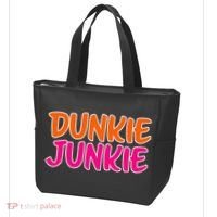Dunkie Junkie Donut And Coffee Lover Tote Bag thumb 3