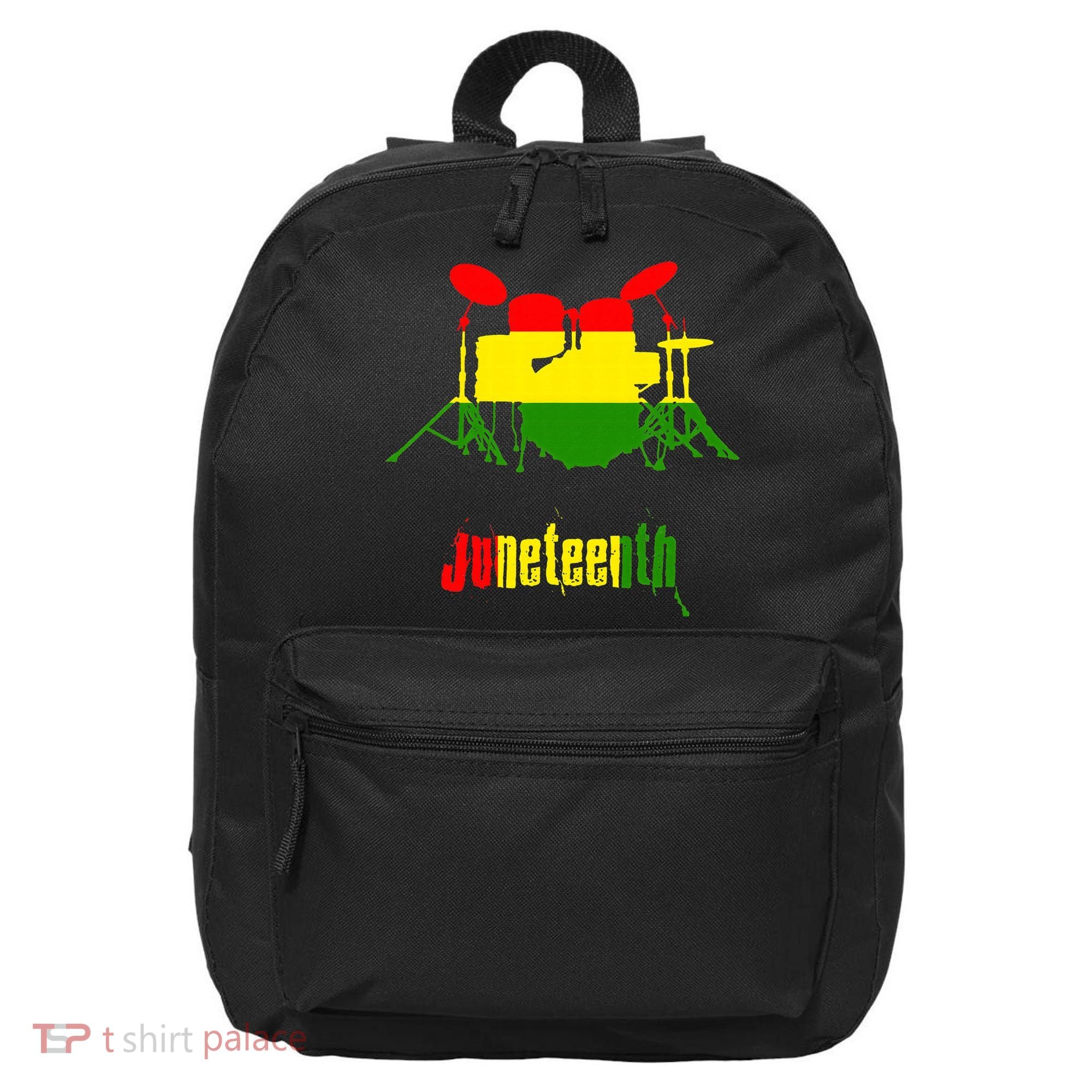 Drummer Juneteenth Day Black Pride History Love Music Drum 16 in Basic Backpack