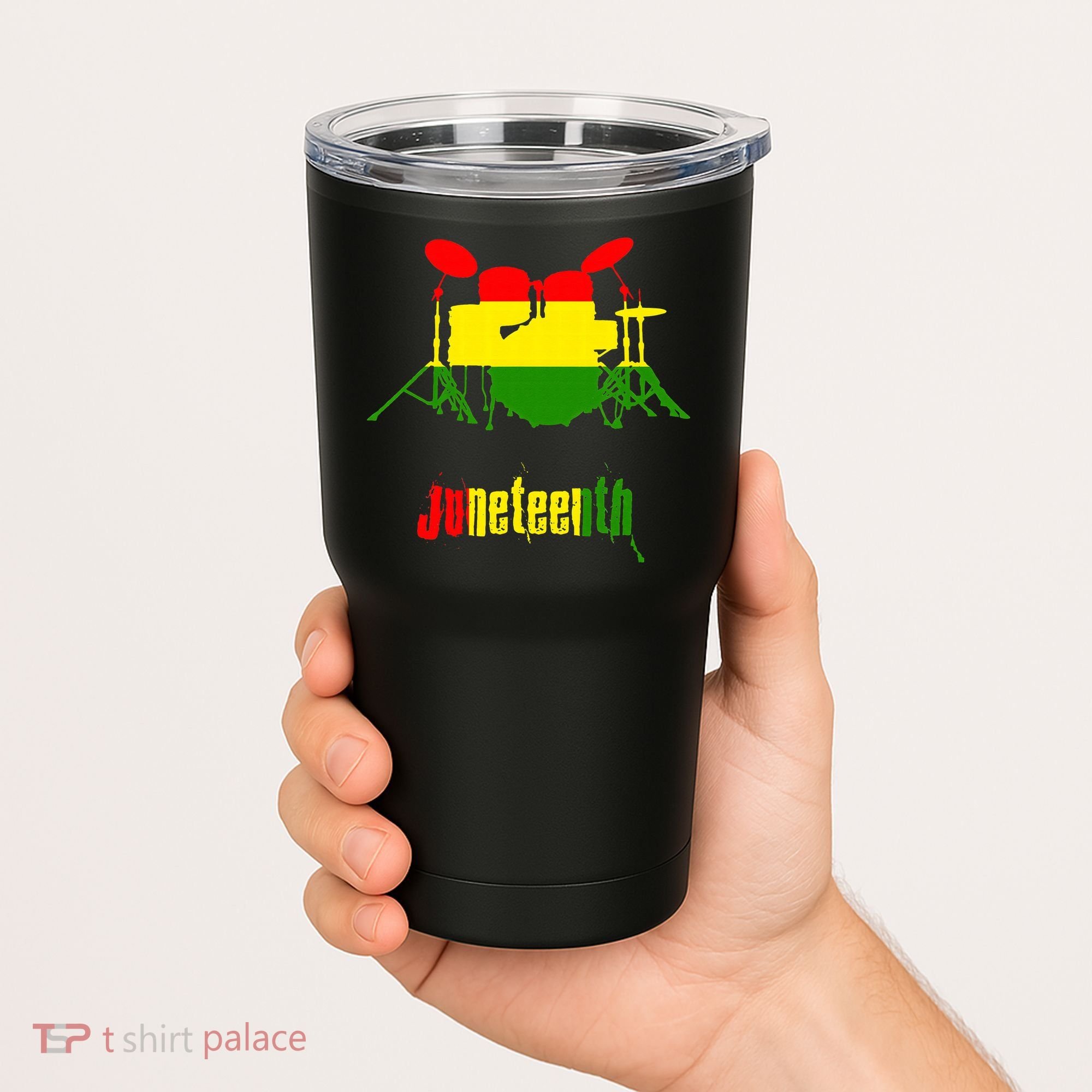 Drummer Juneteenth Day Black Pride History Love Music Drum Tumbler