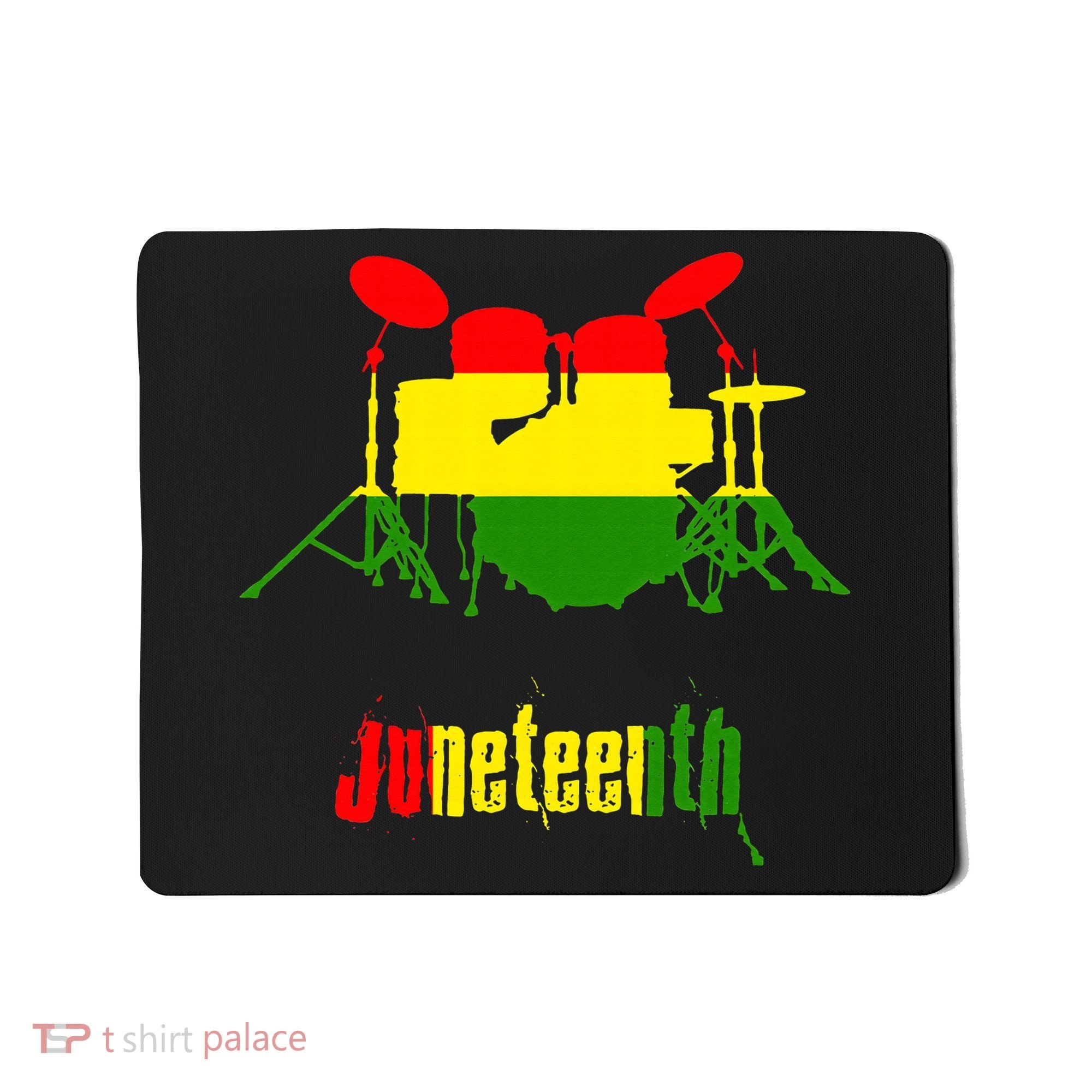Drummer Juneteenth Day Black Pride History Love Music Drum Mousepad