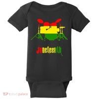Drummer Juneteenth Day Black Pride History Love Music Drum Baby Bodysuit thumb 0