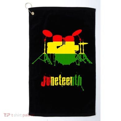 Drummer Juneteenth Day Black Pride History Love Music Drum Golf Towel