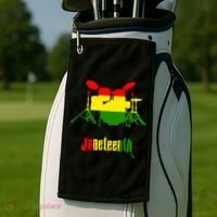 Drummer Juneteenth Day Black Pride History Love Music Drum Golf Towel thumb 2