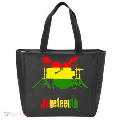Drummer Juneteenth Day Black Pride History Love Music Drum Tote Bag