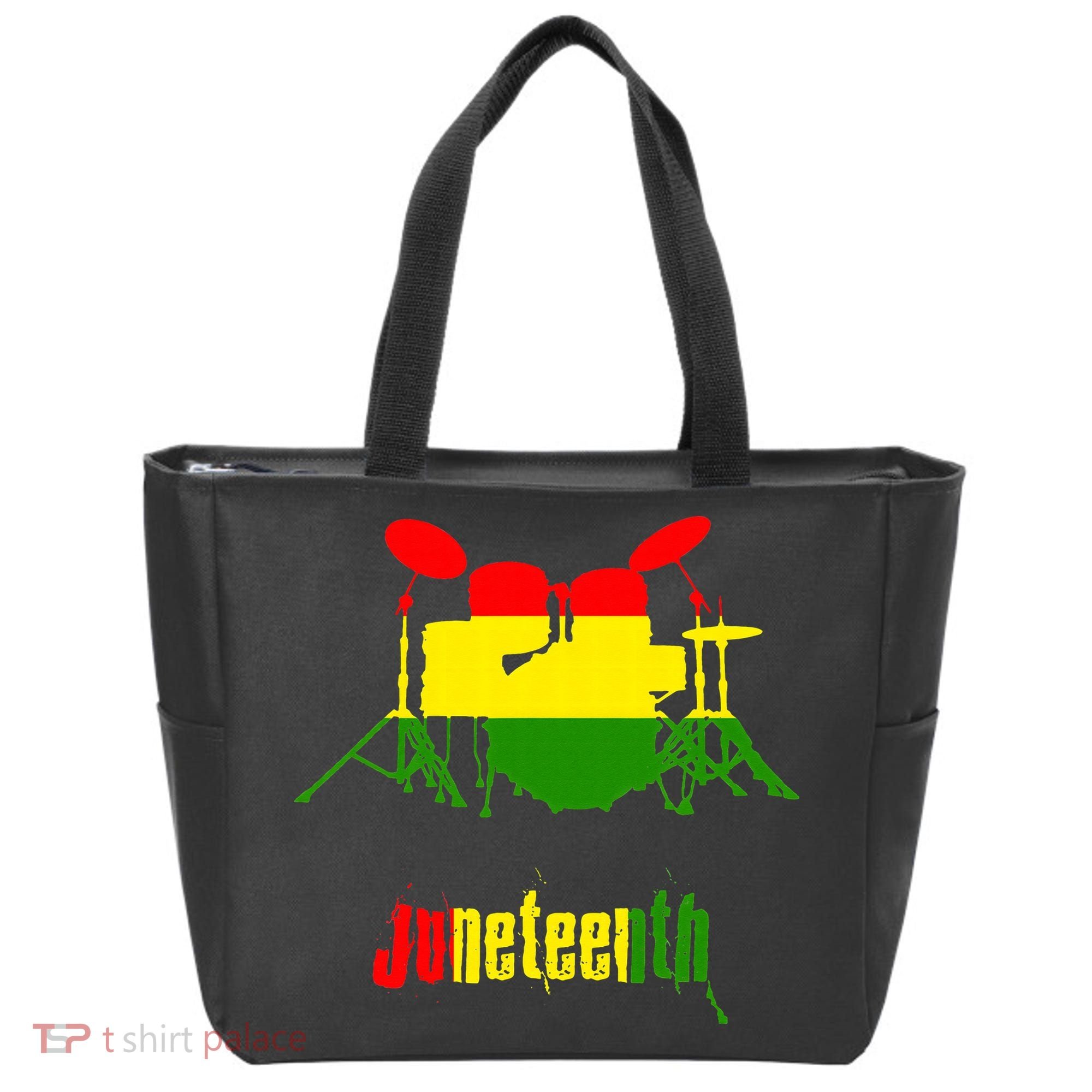 Drummer Juneteenth Day Black Pride History Love Music Drum Tote Bag