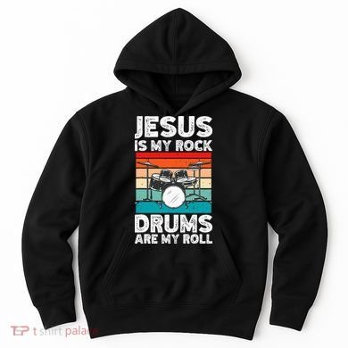 Drummer Jesus Drumming Drums Percussion Faith Christian Hoodie