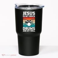 Drummer Jesus Drumming Drums Percussion Faith Christian Tumbler thumb 0