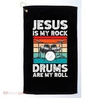 Drummer Jesus Drumming Drums Percussion Faith Christian Golf Towel thumb 0