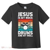 Drummer Jesus Drumming Drums Percussion Faith Christian Toddler T-Shirt thumb 0
