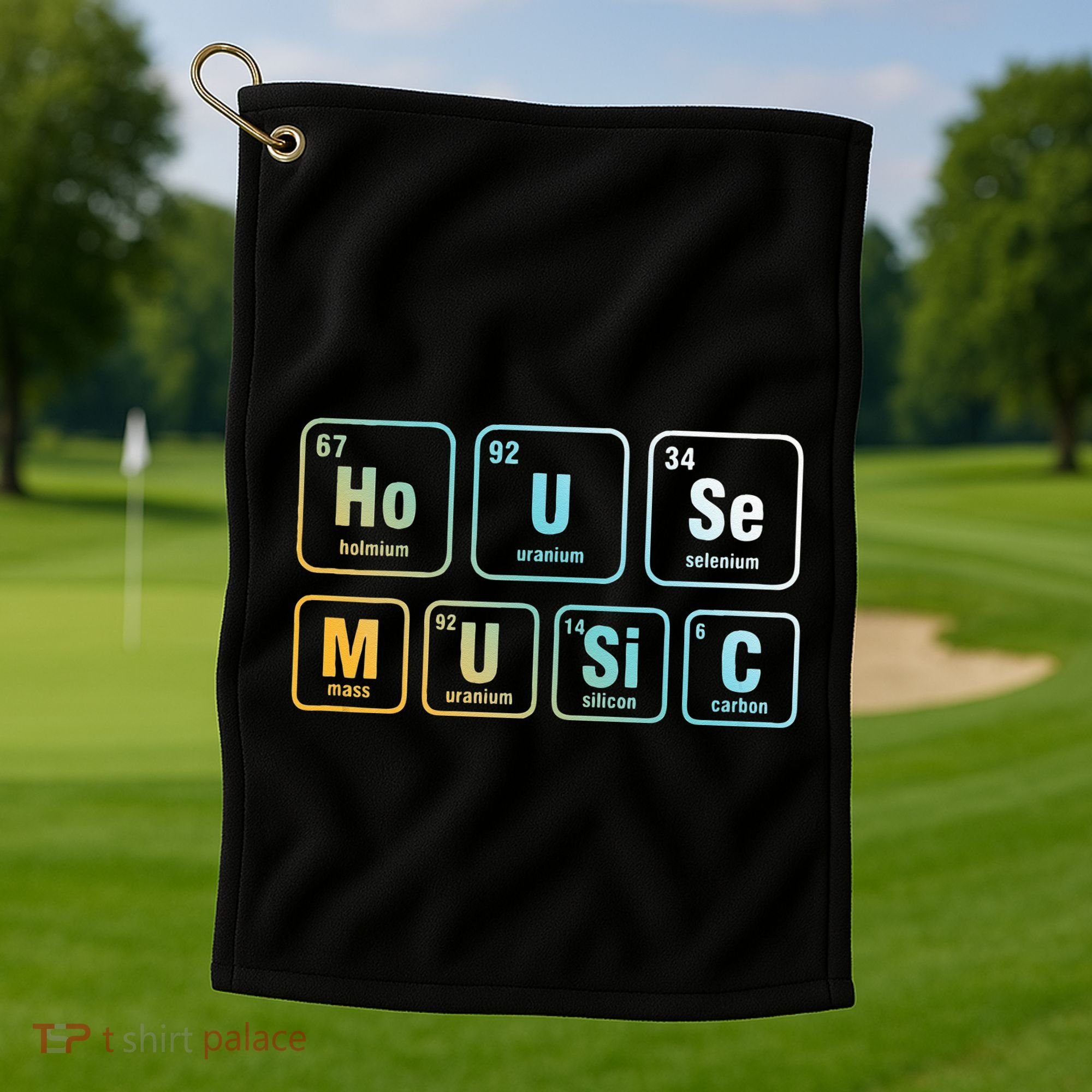 Disc Jockey DJ House Music Relaxing Electronic Music EDM Golf Towel
