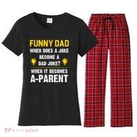 Dad Joke Funny Parent Quote Women's Flannel Pajama Set thumb 0