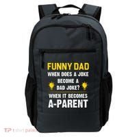Dad Joke Funny Parent Quote Backpack thumb 0