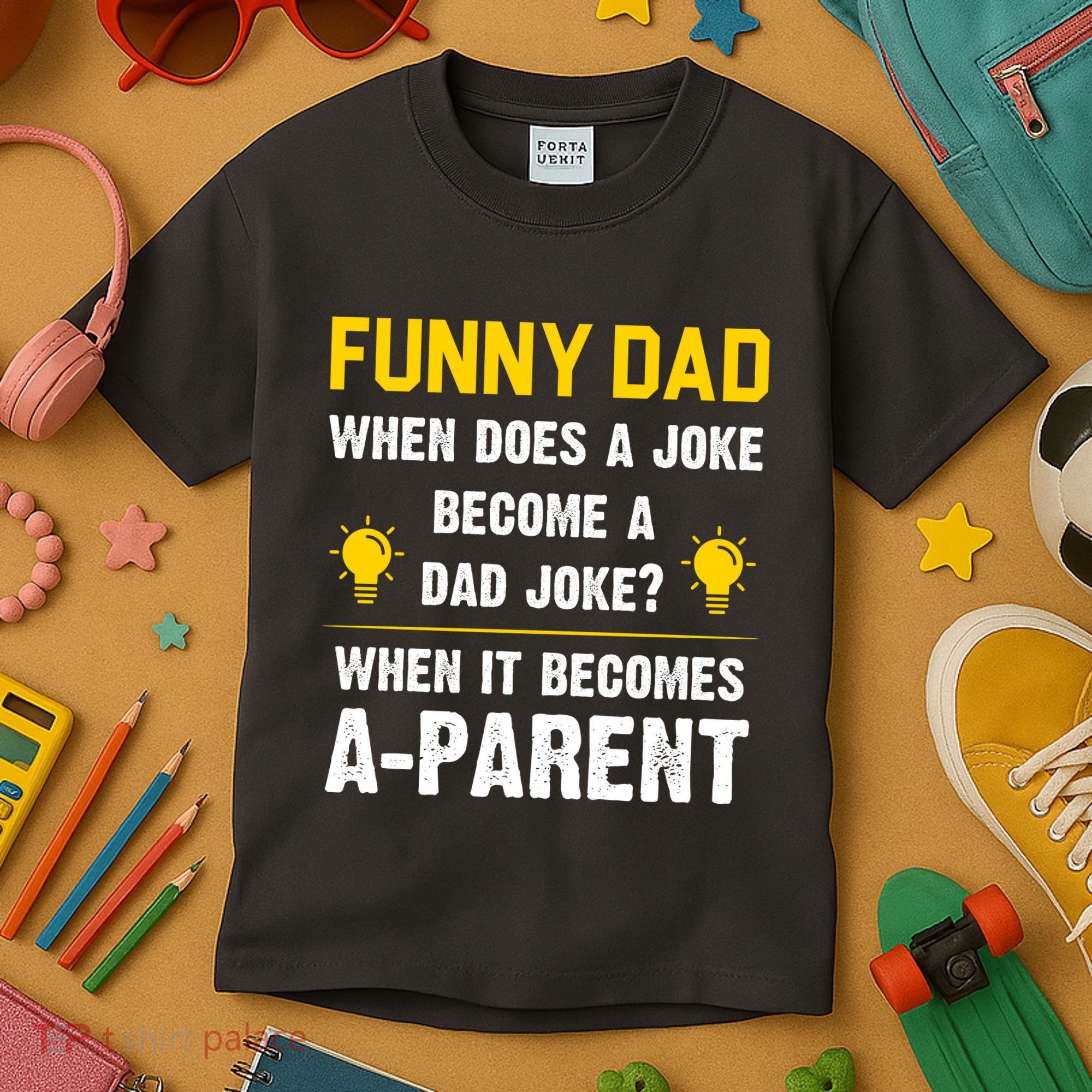 Dad Joke Funny Parent Quote Kids T-Shirt