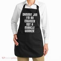 Dammit Jim Im An Engineer Not A Miracle Worker Apron thumb 2