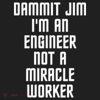 Dammit Jim Im An Engineer Not A Miracle Worker Golf Towel thumb 3