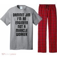 Dammit Jim Im An Engineer Not A Miracle Worker Pajama Set thumb 0