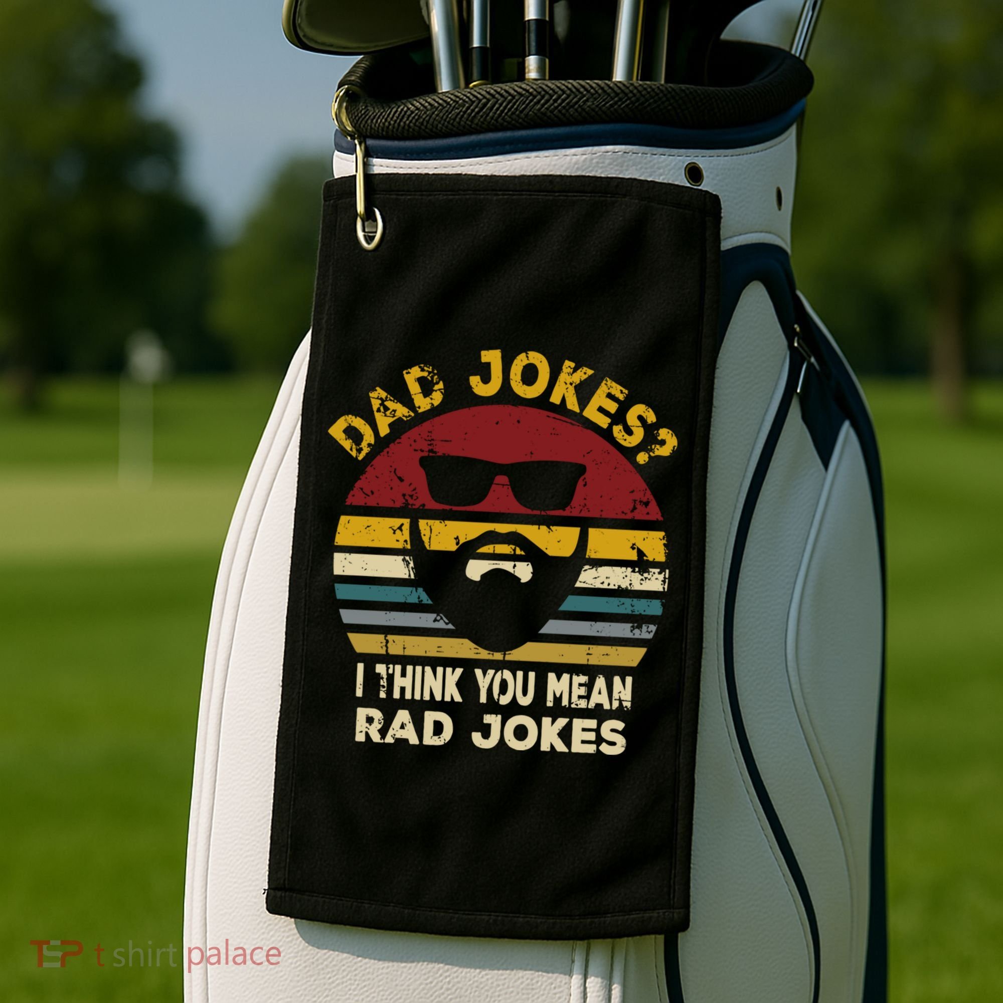 Dad Jokes I Think You Mean Rad Jokes Funny Dads Great Gift Golf Towel