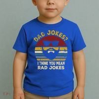 Dad Jokes I Think You Mean Rad Jokes Funny Dads Great Gift Toddler T-Shirt thumb 2