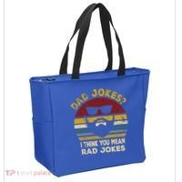Dad Jokes I Think You Mean Rad Jokes Funny Dads Great Gift Tote Bag thumb 2
