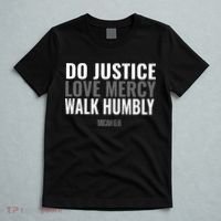 Do Justice Love Mercy Walk Humbly Bible Verse Gift Micah 68 T-Shirt thumb 5