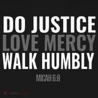 Do Justice Love Mercy Walk Humbly Bible Verse Gift Micah 68 Women's Hoodie thumb 2