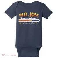 Dad Joke Loading Please Wait Funny Gift Baby Bodysuit thumb 0