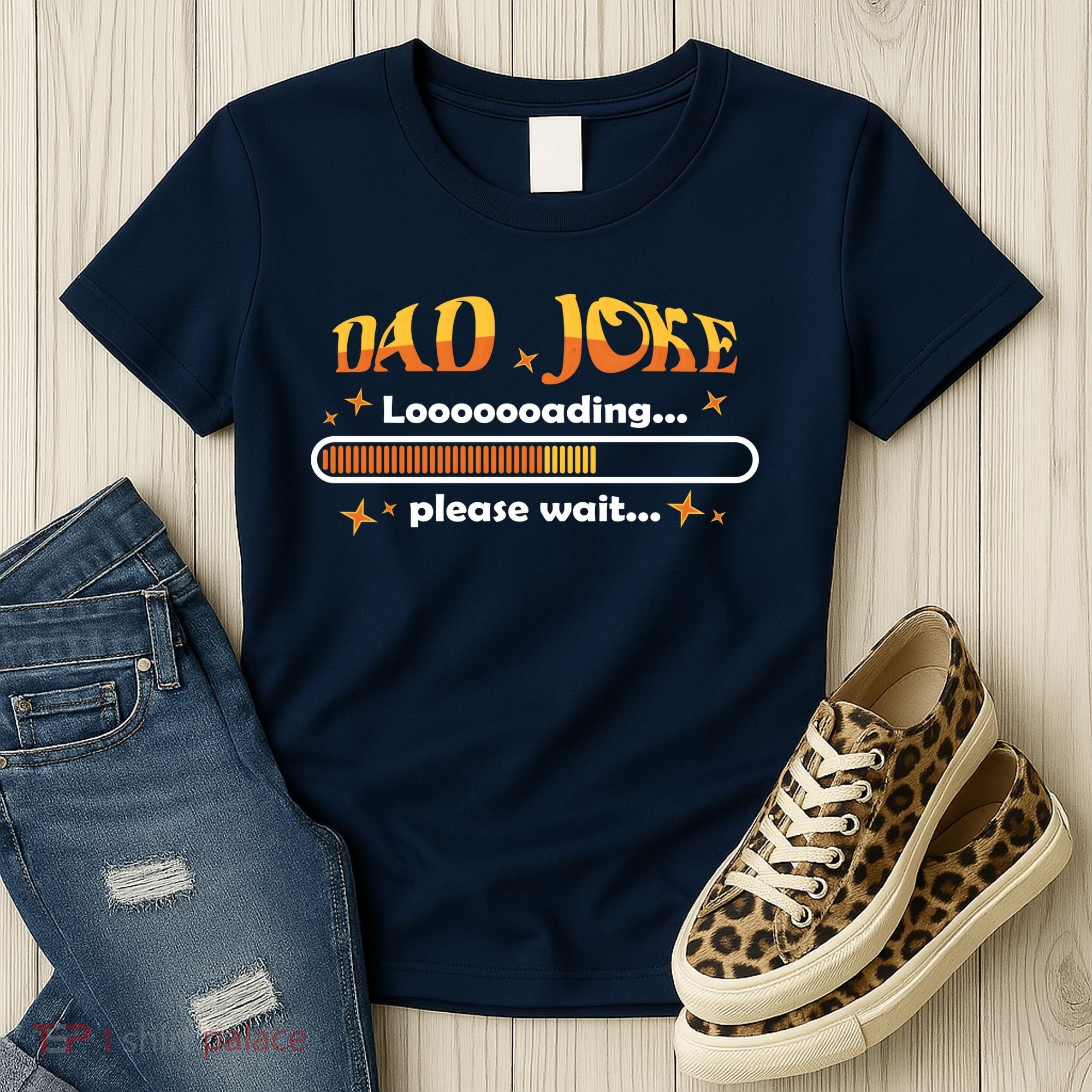 Dad Joke Loading Please Wait Funny Gift Women's T-Shirt
