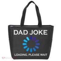 Dad Joke Loading Please Wait Funny Tote Bag thumb 0